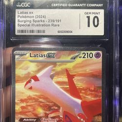 2024 Pokémon Surging Sparks Latias EX SIR CGC 10 
