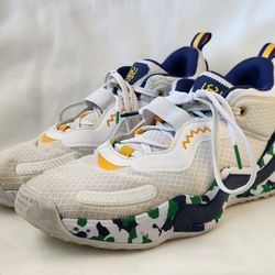 Adidas Men's D.O.N. Issue 3 White Multi Basketball Sneakers Shoes Size 9 Men 
