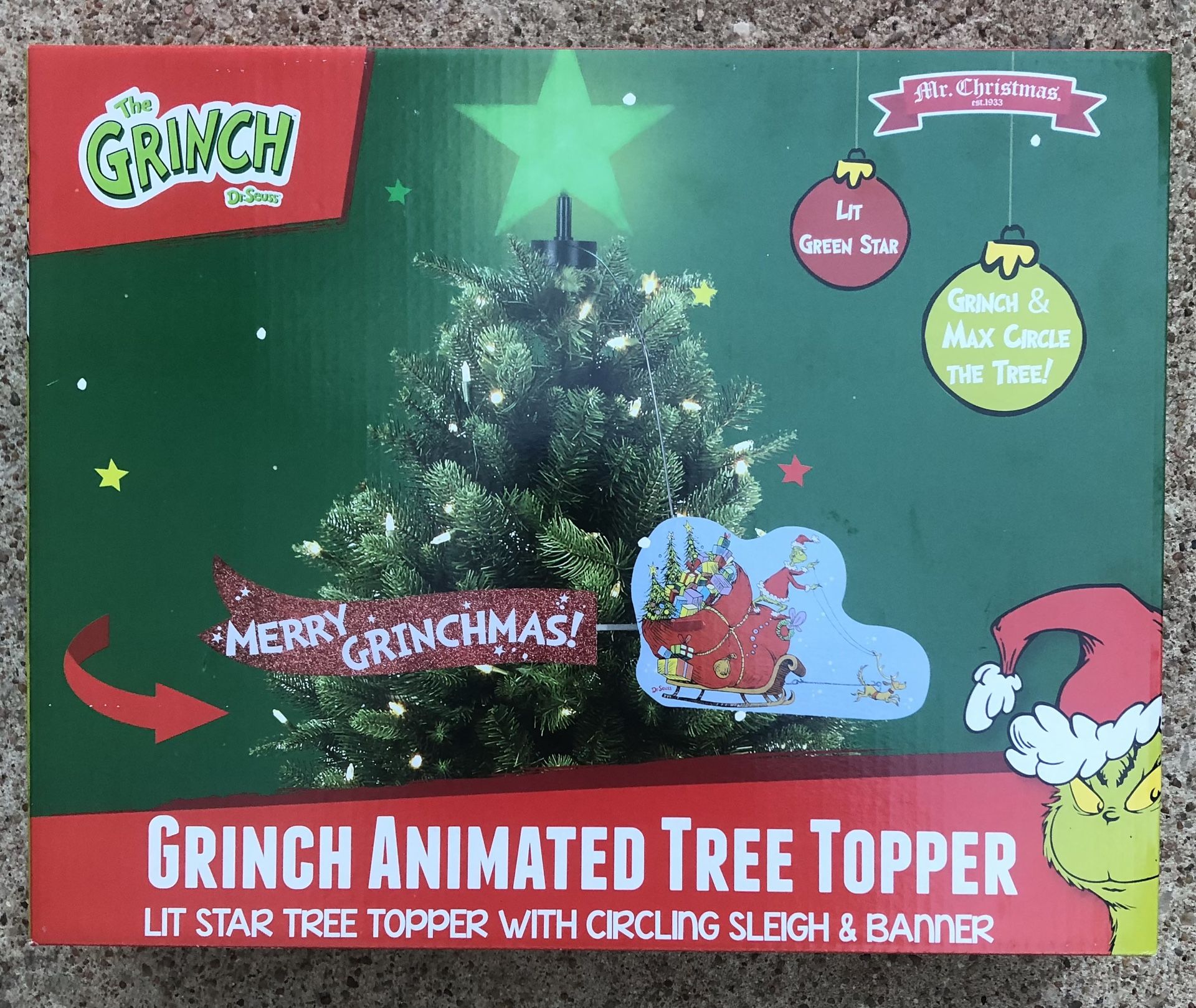 GRINCH Animated Tree Topper