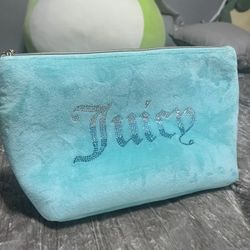 Juicy Couture Blue Travel Cosmetic Bag