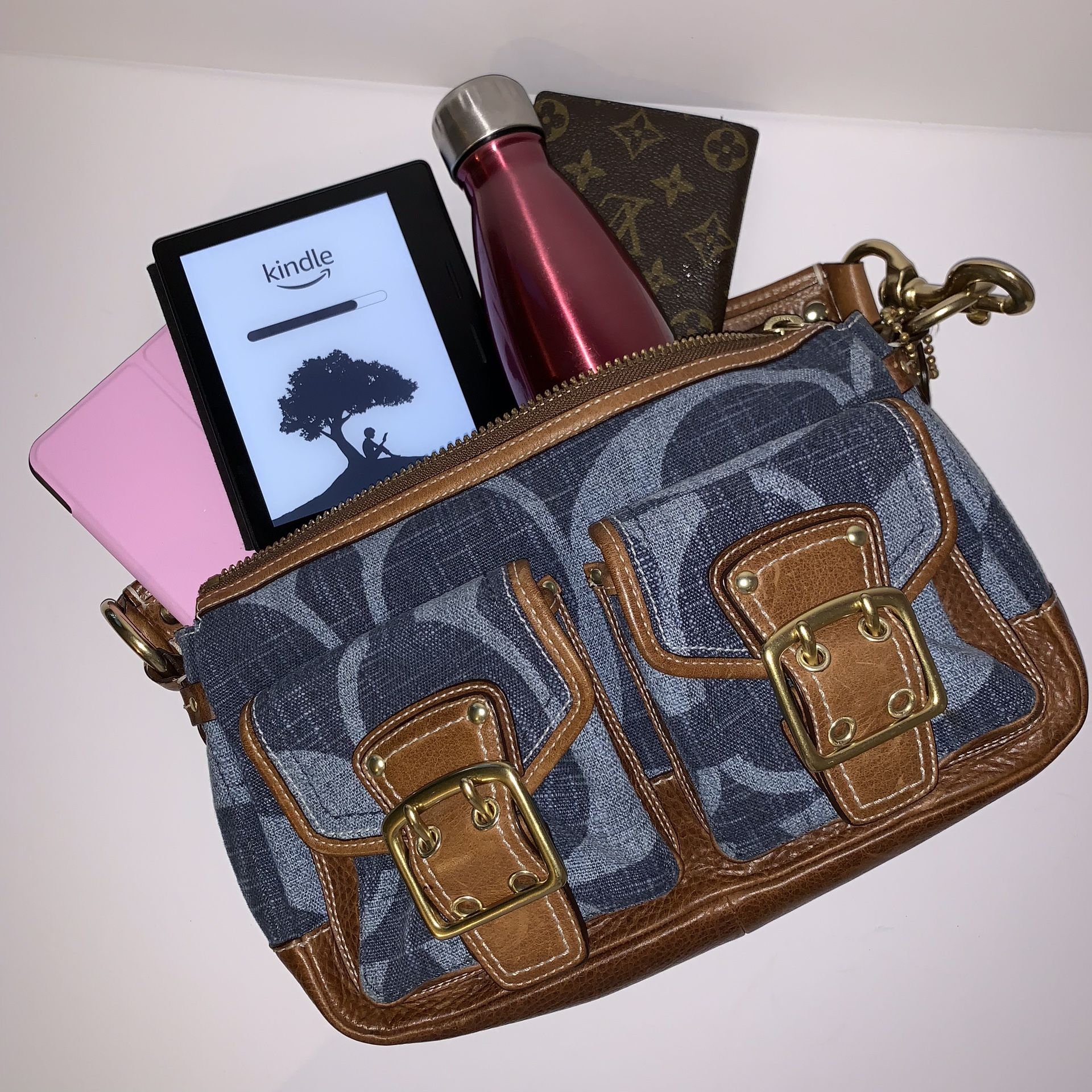 Coach Legacy Denim Accessory Pouch Bag