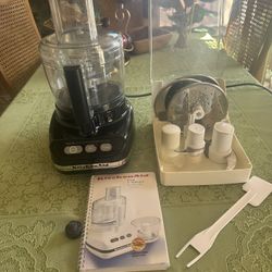 KitchenAid 12 Cup Food Processor with Blades & Instruction Manual.  TESTED & CLEANED