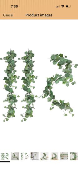 3 Strands Odorless Begonia Artificial Vines, 6FT Silk Ivy Garland, Fake Greenery Hanging Plants, Decoration for Party, Wedding, Room, Office