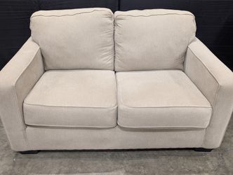 Ashley Furniture Neutral Fabric Two-Seater Sofa