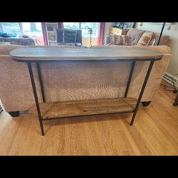 Parsons/Console Table - Wood and Metal - large