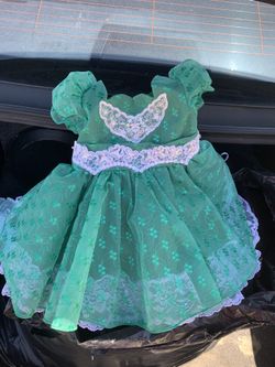 Toddler Girl Green Easter Holiday Dress Size 1