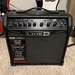 Like New Line6 Spider Classic 15 Electric Guitar Amplifier / Amp - Perfect Condition - Built In Effects! 