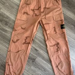 Stone Island x Supreme Cargo Pants Coral