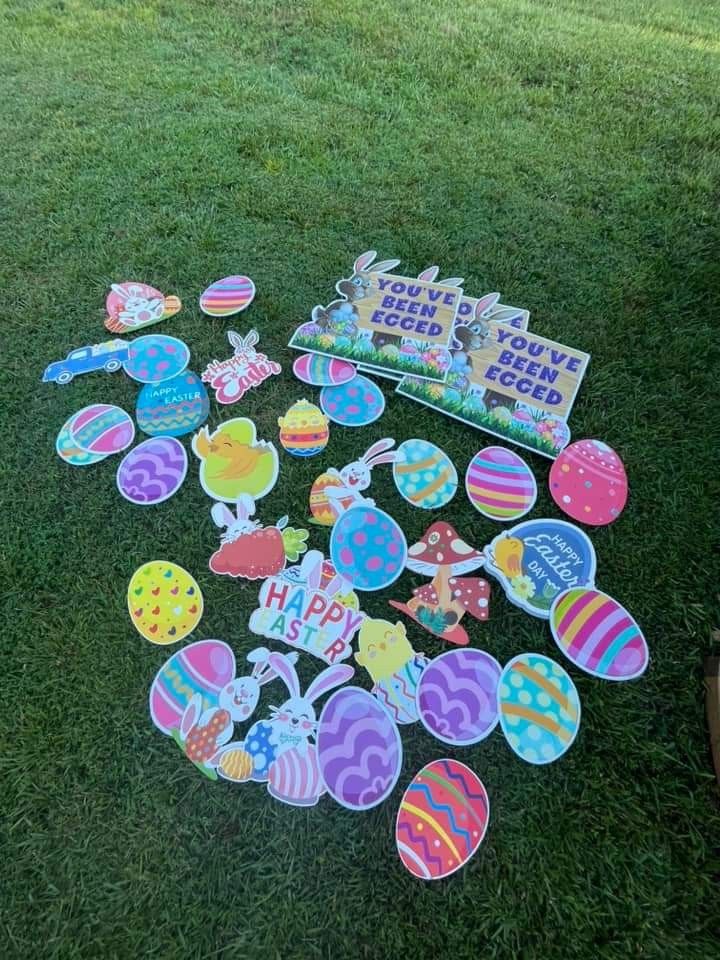 "Egg Your Yard" Yard Card