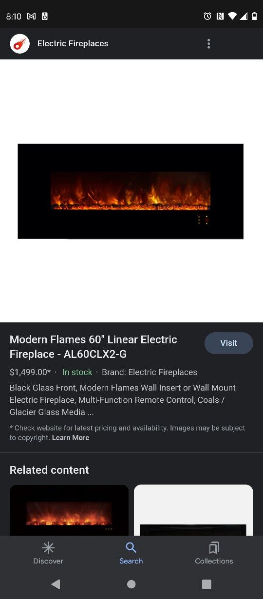 Wall Mounted Electric Fireplace