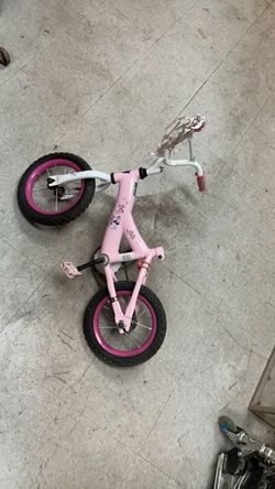 Pink Kids Bicycle with Minnie Mouse Graphics