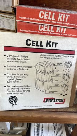 Nine each moving cell kits for packing glasses brand new Nine each moving cell kits for packing glasses brand new