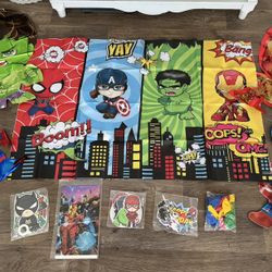 Superhero Avengers party decorations 