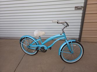 Blue Beach Cruiser Bicycle