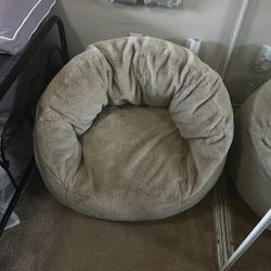 Kids Beige Colored Lounger / Beanbag 