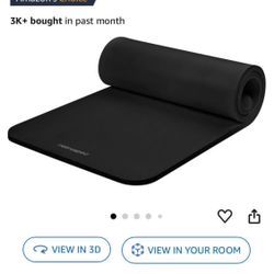 Black Yoga Mat (brand new)