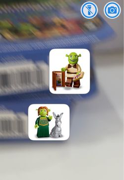 Lego shrek and Fiona Cmf figures