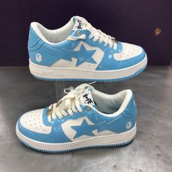 Bapesta Bape Blue White Sneakers US 10
