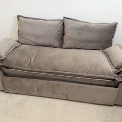 3 in 1 Sleeper Couch Sofa Bed,Convertible Pull Out Loveseat with Adjustable Backrest and Side Pocket,Comfy 2 Seater Love Seat Lounge Futon Sofa & Couc