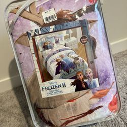 Frozen microfiber twin comforter set