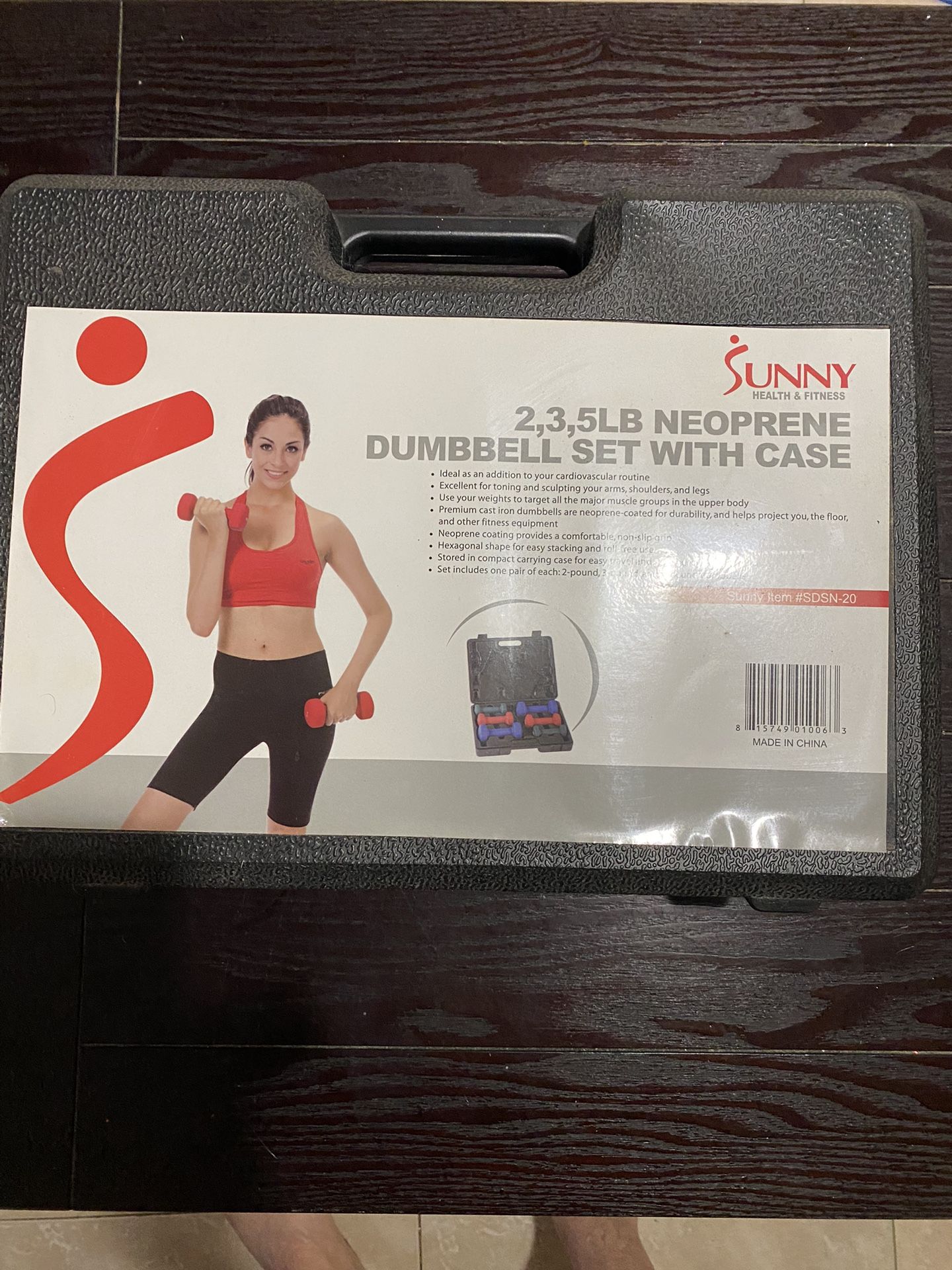 Dumbbell Weight Set With Case and yoga Matt