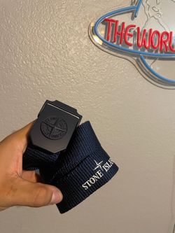 Stone Island Navy Web Belt