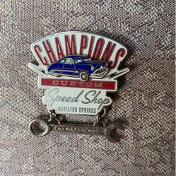 Cars Champion Custom Speed Shop Radiator Springs Disney Pin