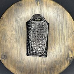 Bianchi Quiet Key Holder 7916 Part No. 22119 AccuMold Elite Basketweave Black