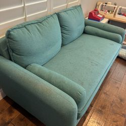 Free loveseat - 59 Inches Sea Foam Color  