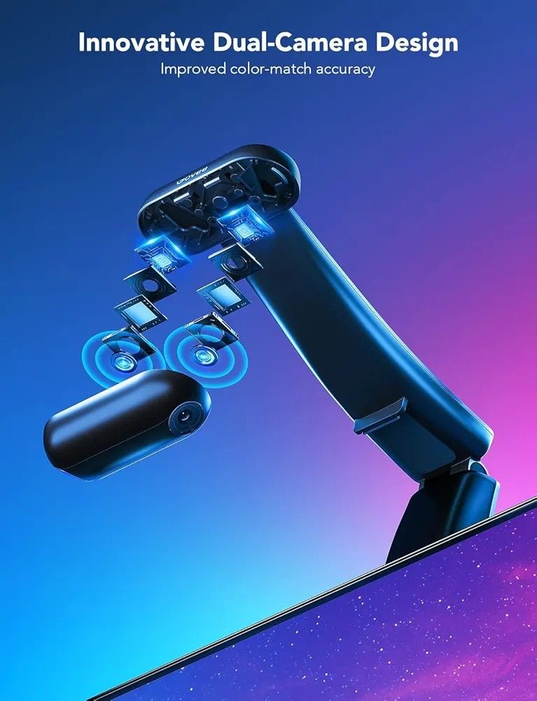 Govee Envisual TV Backlight T2 with Dual Cameras, 16.4ft RGBIC Wi-Fi LED Backlights for 75-85 inch TVs, Double Light Beads, for Home Decorations, Smar