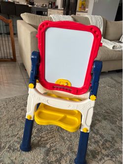 Double sided board chalk and magnetic