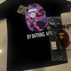 BAPE Color Camo By Bathing Ape Tee (FW22) Black Purple
