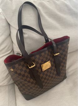Louis Vuitton Hampstead GM N51203 Damier Ebene Tote Handbag - Brown Monogram