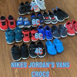 Nikes Jordan’s Crocs Vans 