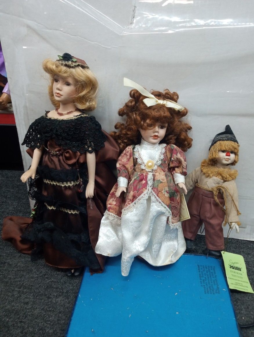Porcelain Dolls All Three For 12