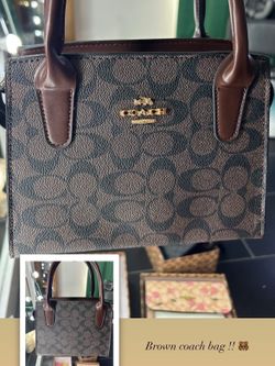 Brown coach bag