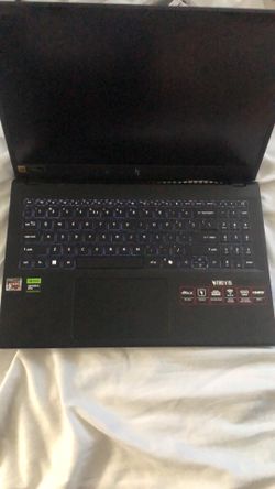 Black Acer Nitro V 15 gaming laptop.
