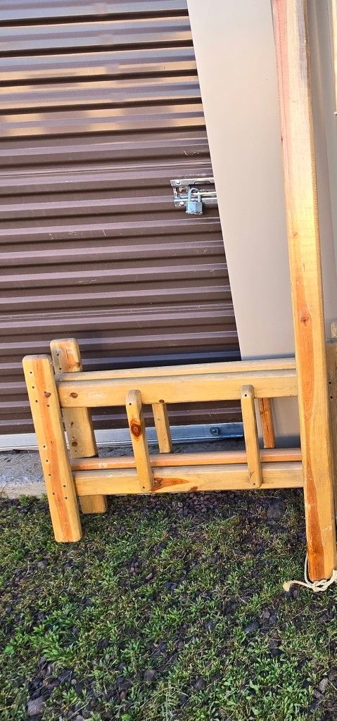 1 Set Of used Wood Bunk Bed Frame