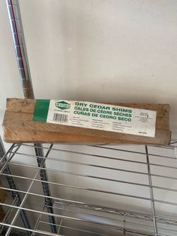 Dry cedar shims - made in Canada