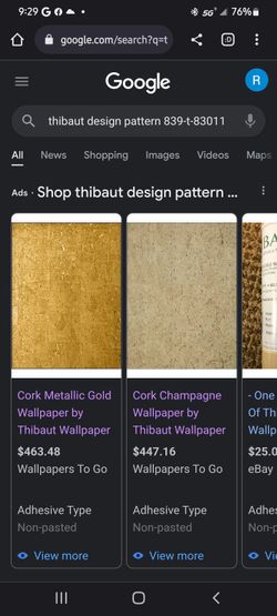 Gold Cork Wall Paper