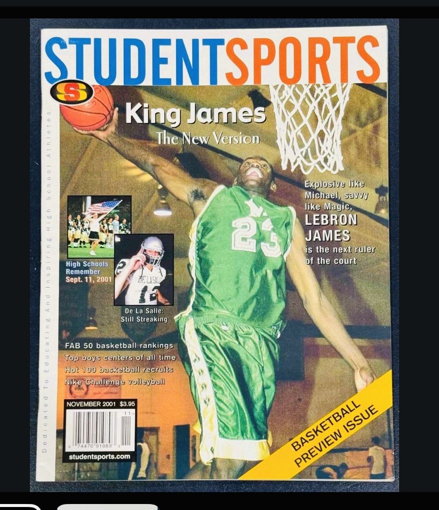 Lebron James Student Sports Magazine 