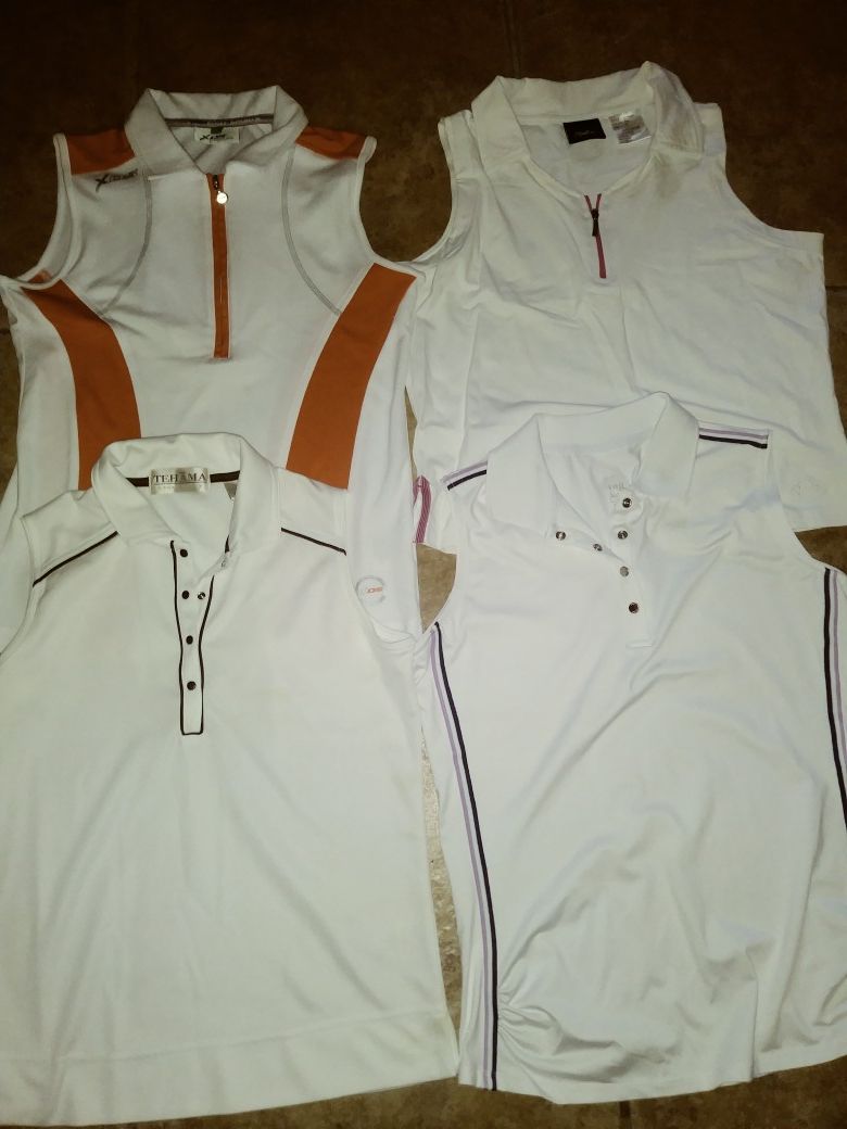 4 ladies golf tanks size small and medium