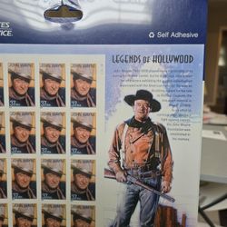 John Wayne Stamps 1(contact info removed) 50 Year Career Legends Of Hollywood
