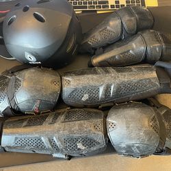 Fox Launch elbow And Knee/shin Pads, 661 Helmet