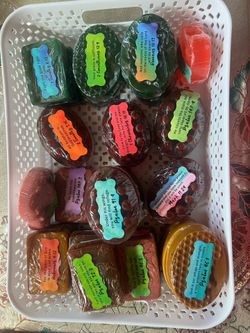 Natural soaps with bible verses