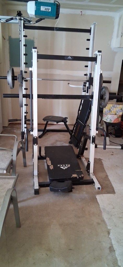Weight Bench And Weights