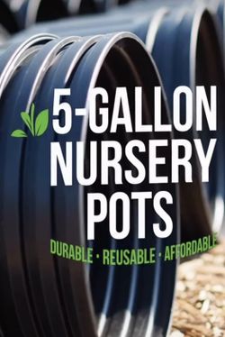 5 GALLON PLASTIC POTS ON SALE 