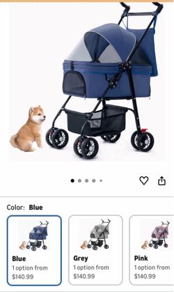 3-in-1 Folding Dog Stroller