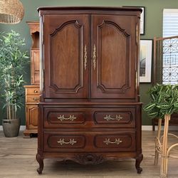 French Armoire Dresser Chest by Century