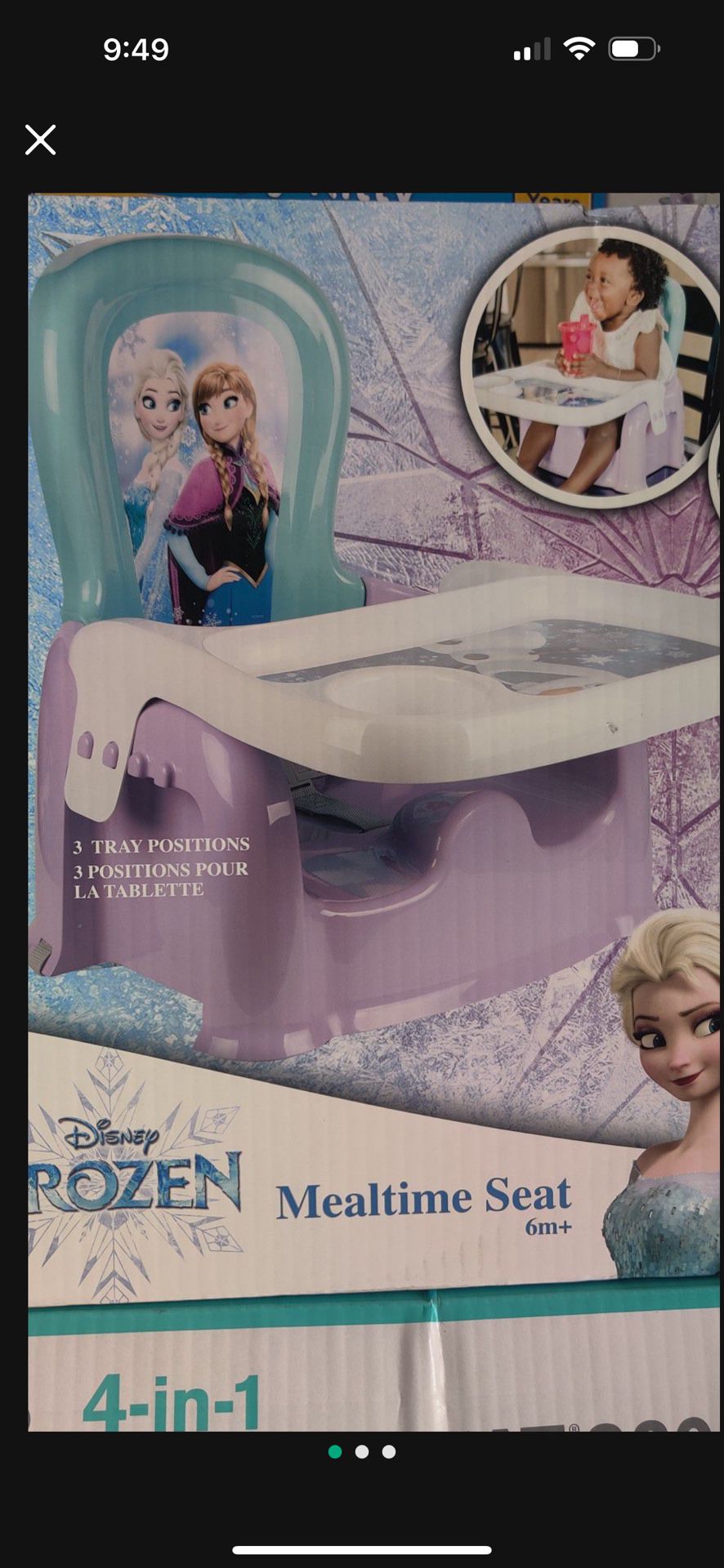 New Disney’s Frozen Meal Chair